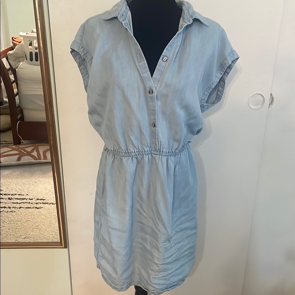 LOFT Light Blue Mini Dress